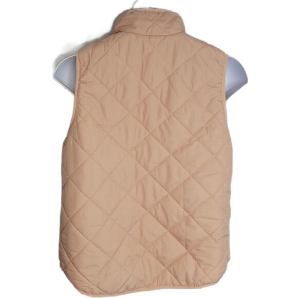 WORKSHOP vest‎ pink quilted zip up with pockets 0X - Picture 3 of 7